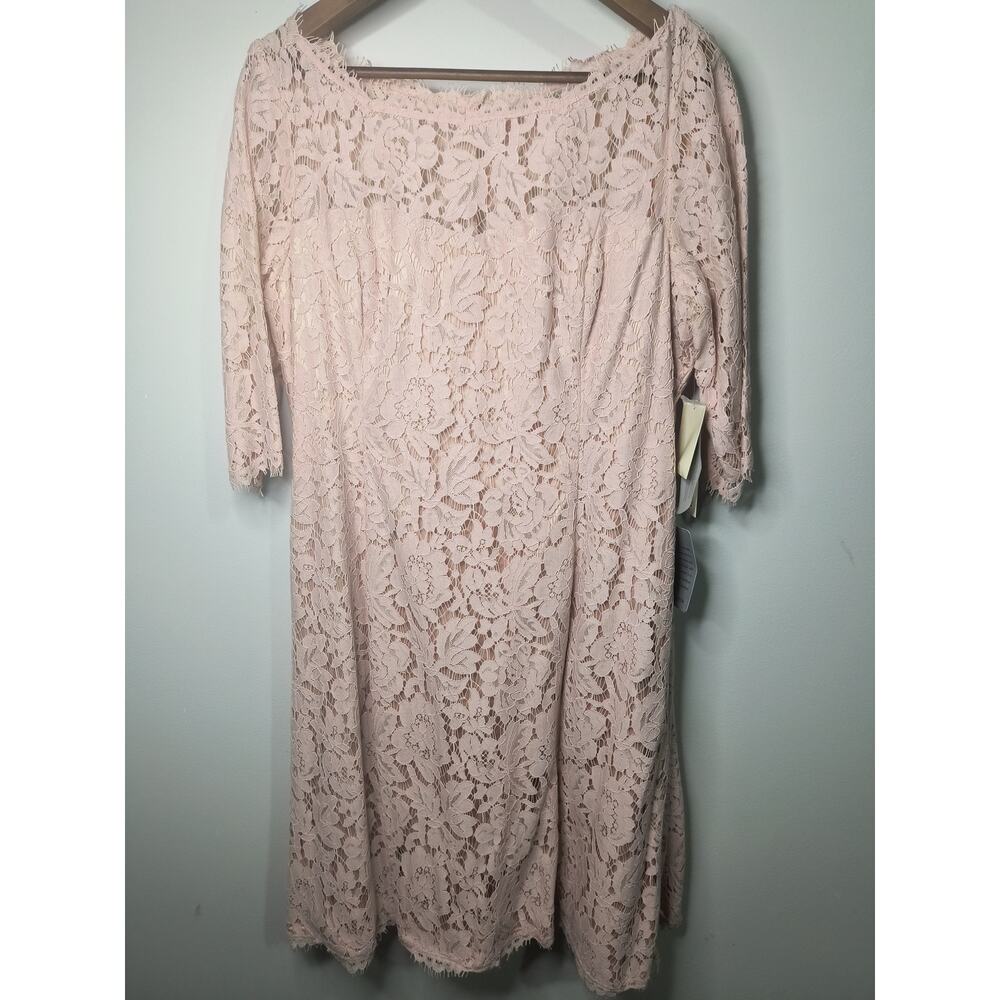 Eliza J fit & flare dress, size 16 in blush, New with Tags
